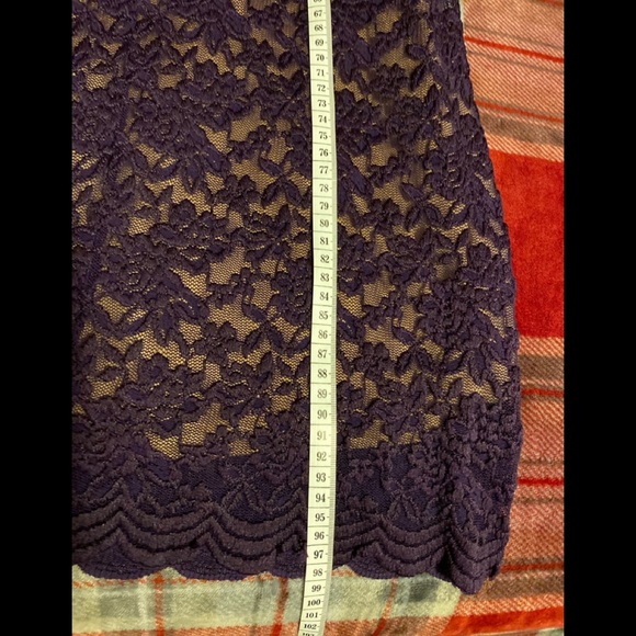 ROZ & ALI lace purple elegant stylish dress/size 4 - Picture 11 of 11